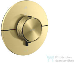 Hansgrohe AXOR SHOWERSELECT ID Round 2 funkciós falsík alatti termosztátos csaptelep, szálcsiszolt sárgaréz 36751950 (36751950)