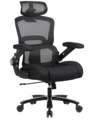  Extra méretű irodai szék, hálós forgószék, fekete (NBT-3013-02)