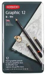 Derwent Grafitceruza szett 12db-os DERWENT kemény B-9H (34213)