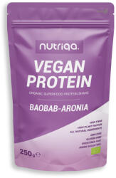 Nutriqa bio vegán baobab-arónia protein shake 250 g - perfectlife