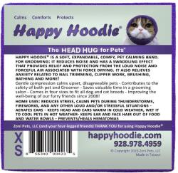  Happy Hoodie - nyugtató fejpánt kutyáknak és macskáknak Szín: Lila, Méret: XS