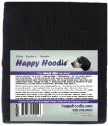  Happy Hoodie - nyugtató fejpánt kutyáknak és macskáknak Szín: Fekete, Méret: L