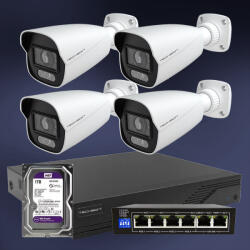  Techson StandardHome 04 csőkamerás megfigyelőrendszer szett (TechsonSH04set_2MP_csokamera)