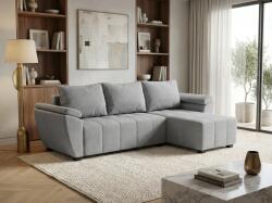  Coltar extensibil de colt LIVARO, gri deschis, reversibil, 251x140 cm