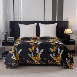  Cuvertura de pat GOLD BUTTERFLY negru Dimensiune: 170 x 210 cm