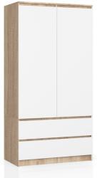  Dulap S90 2u 2s Clp Pk Sonoma / Alb Comoda