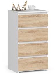  Comodă Cl4 Pk Albă / Stejar Sonoma Comoda