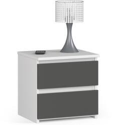  Comodă Cl2 2sz Clp Albă / Gri Comoda