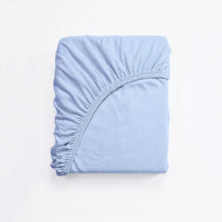 Ourbaby® Cearceaf de pat bumbac 200x160 cm - albastru deschis