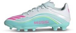 Adidas F50 League MG stoplis focicipő, gyerekméret, fehér - türkíz, Messi (JQ0941)