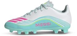 Adidas F50 Club FG stoplis focicipő, gyerekméret, fehér - türkíz, Messi (JQ0950)