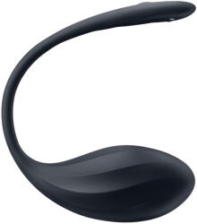 Satisfyer Ribbed Petal - rádiós vibrációs tojás (fekete)