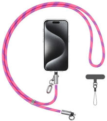 USAMS SJ745 60W USB-C to USB-C 1.2m telefon pánt töltőkábel rózsaszín (SJ745GS05)