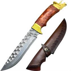 HARAHU Damaszk vadászkés HARAHU TR - 39483 - Barna / Arany KP39483