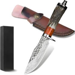 HARAHU Damaszkusz kültéri kés FB - 39479 - Barna / Piros KP39479