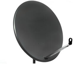  100 cm átmérőjű acél parabola antenna, antracit színű