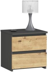  Komód Cl2 2sz Clp Pk Grafit Szürke / Artisan Tölgy