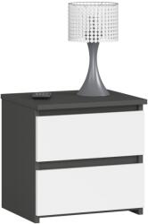  Komód Cl2 2sz Clp Pk Grafit Szürke / Fehér