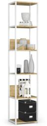  Fém Loft Polc 400 Fehér/tölgy Artisan