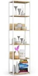  Fém loft polc 50 cm - fehér-tölgy artisan - 6 polc