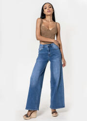 Nina Carter Blugi dama wide leg Nina Carter Albastru YY300-1 M10 (YY300-1BLUE-38)