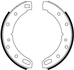 TEXTAR fékpofakészlet, rögzítőfék TEXTAR 91069400 for LAND ROVER (91069400)