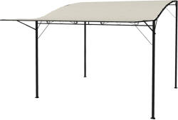 Aosom Féltető 300x250 cm pergola lehajtható tetőbővítéssel időjárásálló, krémfehér