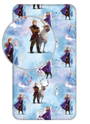  Disney Jégvarázs Blue Winter gumis lepedő 90x200 cm (JFK034897) - ostore