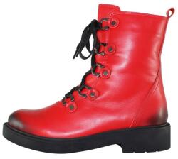 Gitanos Ghete dama, rosu, casual, piele naturala, cu toc, Gitanos H19K3102-Rosu (Marime: 37) (H19K3102-Rosu-37)