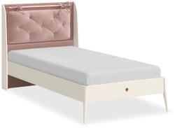 Cilek Pat 100x200 cm modern pentru fete cu tablie tapitata , Colectia Elegance (20.84.1317.00)