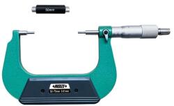 INSIZE Micrometru mecanic pentru caneluri INSIZE 50-75mm, varf 10x3mm, rezolutie 0, 01mm, tip B (3233-75BA)