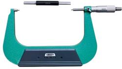 INSIZE Micrometru mecanic pentru caneluri INSIZE 125-150mm, varf 10x3mm, rezolutie 0, 01mm, tip B (3233-150BA)