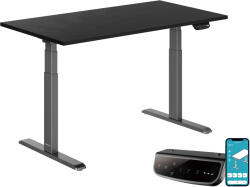 StableDesk Birou reglabil electric StableDesk Pro, 2 motoare, Ridica 125 kg, Organizator cabluri, Touchscreen, Aplicatie Smart Telefon, Ergonomic, 3 Functii de M (SD-101-NE-D-NE-140x80)