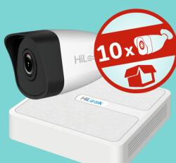 HiLook by Hikvision 10 csőkamerás, 4MP IP komplett kamerarendszer szett