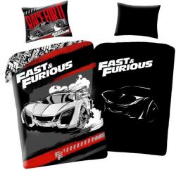 Halantex Világító hatású pamut lepedők 140x200 + 70x90 cm - Fast & Furious Race (H-FF-7043BL)