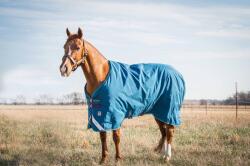 Horseware Ireland Rhino Turnout 100g Navy/Grey, Aqua & Grey - 155 cm