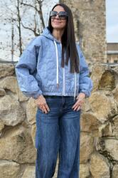 FashionLand GEACA CROP MATLASATA FLOWER UNI ALBASTRU TALIE UNICA TALIE UNICA Albastru