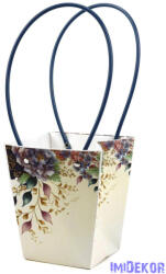  Virágtáska nagy trapéz - Kék peónia