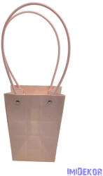  Virágtáska nagy trapéz kocka mintás - Barack