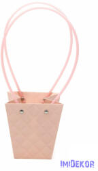  Rombusz mintás virágtáska kicsi trapéz - Barack