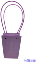  Virágtáska nagy trapéz kocka mintás - Lila