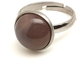 R. M. ékszer Stabilitás achát állítható gyűrű kerek 12mm (019335)