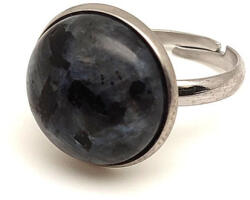 R. M. ékszer Stabilitást adó larvikit állítható gyűrű kerek 16mm (019340)