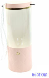  Papír virágtartó cső ablakos - Rózsaszín