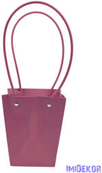  Virágtáska nagy trapéz kocka mintás - Mályva