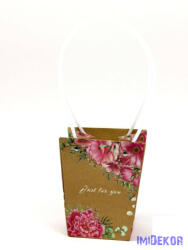  Virágtáska nagy trapéz - Peónia