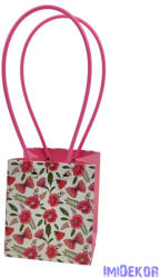  Virágtáska kocka virágmintás - Pink