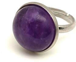 R. M. ékszer Béke támogató ametiszt állítható gyűrű kerek 16mm (019348)