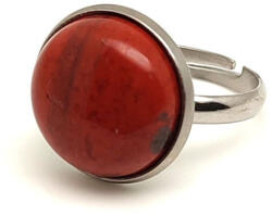 R. M. ékszer Energizáló vörös jáspis állítható gyűrű kerek 16mm (019339)
