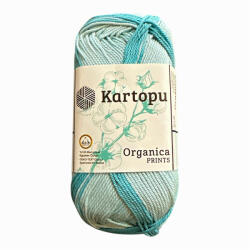  Kartopu Organica Print 100% színátmenetes pamut fonal H2192 - Tenger